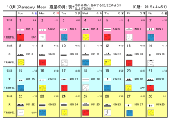 10月（Planetary Moon 惑星の月：現れ