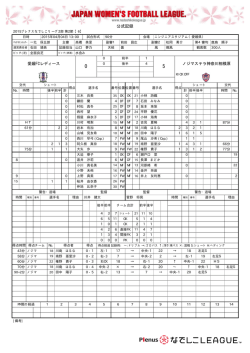 公式記録 - なでしこリーグ