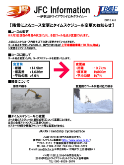 第3回伊吹山ドライブウェイヒルクライム 【降雪によるコース変更とタイム