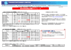 横浜発危険品混載スケジュール