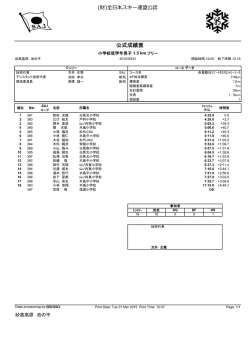公式成績表
