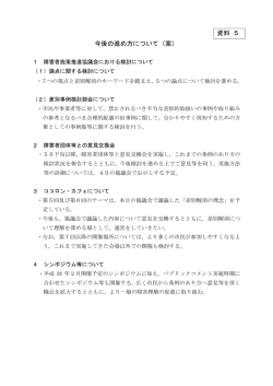 資料5:今後の進め方について（案）【PDF 211KB】