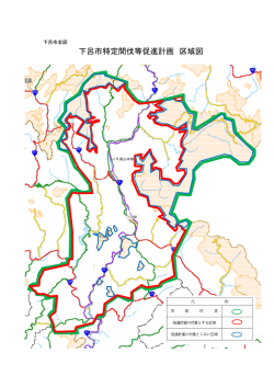 下呂市特定間伐等促進計画 区域図