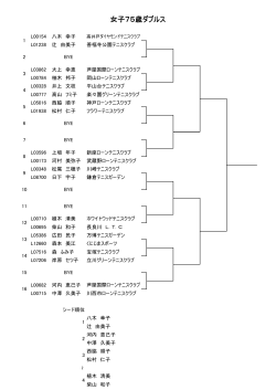 女子75歳ダブルス