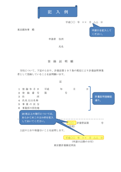 記 入 例