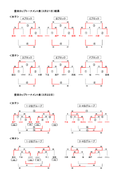豊田カップトーナメント表（3月21日）