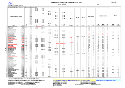 上海航路スケジュール表(PDF)