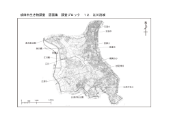 成田市生き物調査 図面集 調査ブロック 12．江川流域