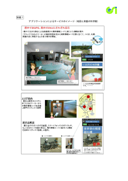 別紙1 アプリケーションによるサービスのイメージ（地図と測量の科学館）