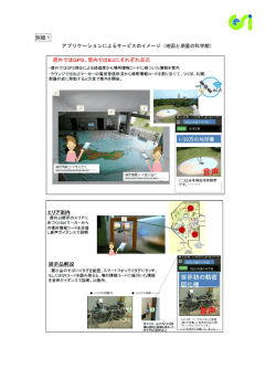 別紙1 アプリケーションによるサービスのイメージ（地図と測量の科学館）