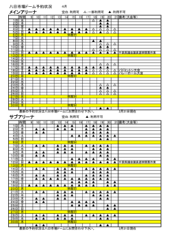 メインアリーナ サブアリーナ