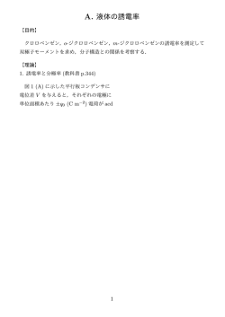 A. 液体の誘電率