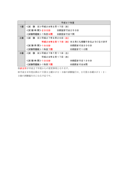 試 験 時 間＞ 200分