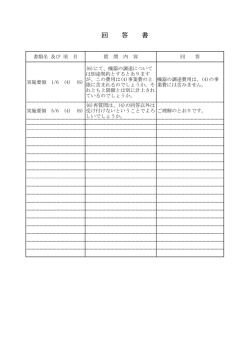 回 答 書