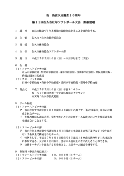 佐久市壮年ソフトボール大会開催要項（PDF：96KB）