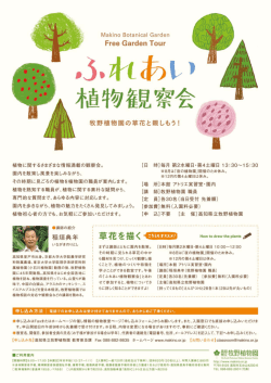 教室の詳細はこちら - 高知県立牧野植物園