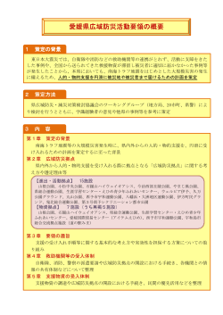 愛媛県広域防災活動要領（PDF：143KB）