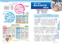 勝山市当初予算 決まる