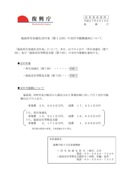 子ども元気復活交付金の交付可能額通知（第7回）