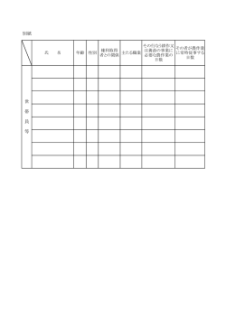 別紙 世 帯 員 等