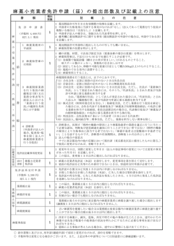 記載上の注意（PDF：130KB）