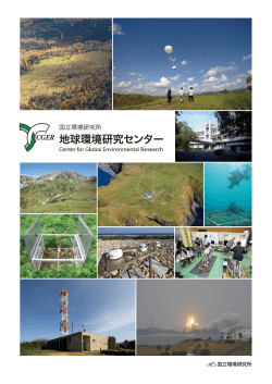 PDF, 3.5 MB - 地球環境研究センター