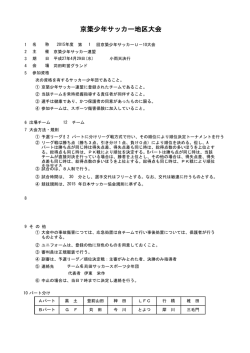京築少年サッカー地区大会