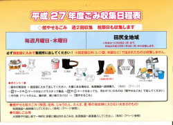 必ず指定袋に入れて集積所に出してください! ※指定袋以外 (レジ袋