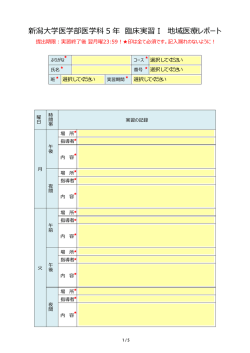 レポートフォーム（PDF）