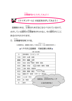 分類番号からさがしてみよう - 八千代市立図書館ホームページ