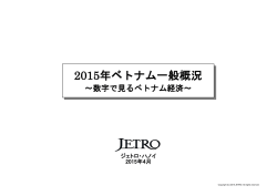 2015年ベトナム一般概況