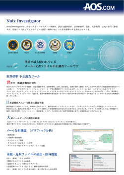 世界標準 不正調査ツール メール分析機能 （グラフィック分析） 重複・近似