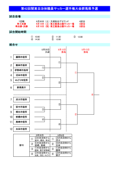 第42回関東自治体職員サッカー選手権大会群馬県予選