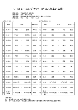U-10トレーニングマッチ (吉田ふれあい広場)