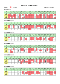 【5月】 宝山ホール 「会議室」予約状況