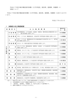 （大学卒程度等）採用試験実施概要(PDF形式, 319KB)