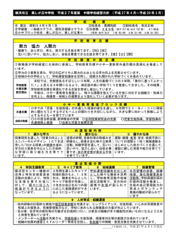 努力 協力 人間力