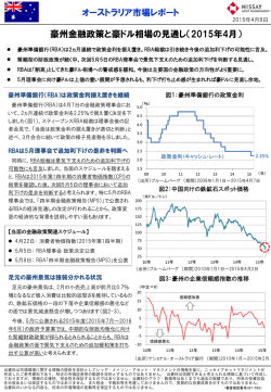 豪州金融政策と豪ドル相場の見通し（2015年4月）