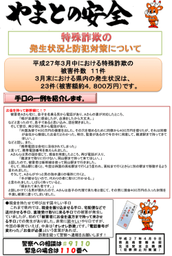 振り込め詐欺などの発生状況と防犯対策について(サイズ