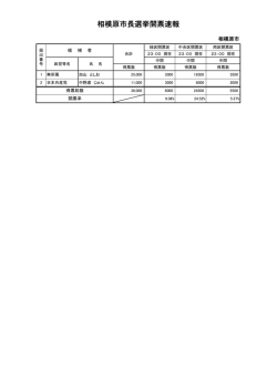 開票速報 23時00分現在（PDF形式 42KB）