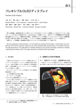 フレキシブルOLEDディスプレイ（PDF:1072KB）