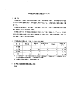学校施設の耐震化の状況について