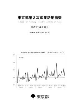 東京都第3次産業活動指数