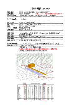 徳島 65.5kw 特価 - 日本フイルコンの「太陽光発電システム」