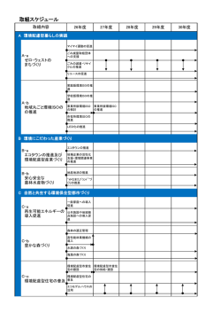 （第2期） スケジュール