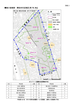 南小岩南部・東松本付近地区(約 76.3ha)