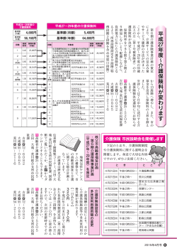 平成 27年度∼介護保険料が変わります