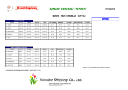 SAILINGSCHEDULE ( EXPORT ) CY(FCL)