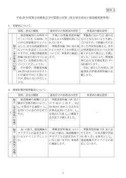 資料1 平成26年度第9回審査会での質問と回答（名古屋市富田工場設備