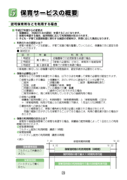 認可保育所などを利用する場合